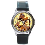 Wayang Round Metal Watch