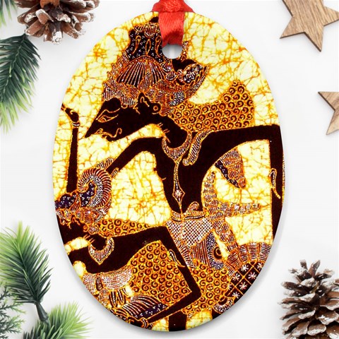 Wayang Ornament (Oval) from ArtsNow.com Front