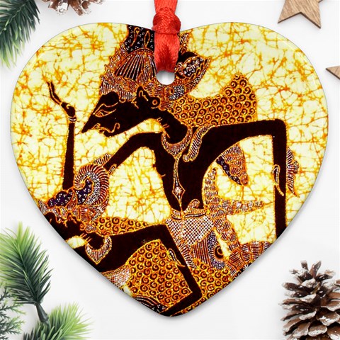 Wayang Ornament (Heart) from ArtsNow.com Front