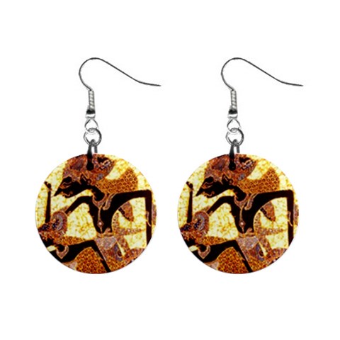 Wayang 1  Button Earrings from ArtsNow.com Front