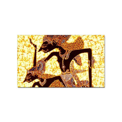 Wayang Sticker Rectangular (10 pack) from ArtsNow.com Front