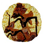 Wayang Large 18  Premium Round Cushion 