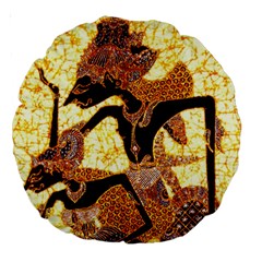 Wayang Large 18  Premium Round Cushion  from ArtsNow.com Back