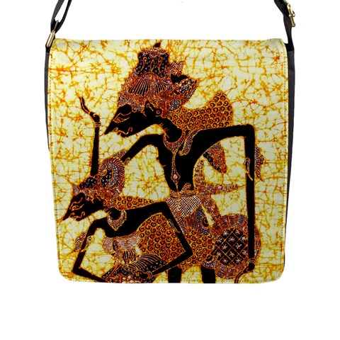 Wayang Flap Closure Messenger Bag (L) from ArtsNow.com Front