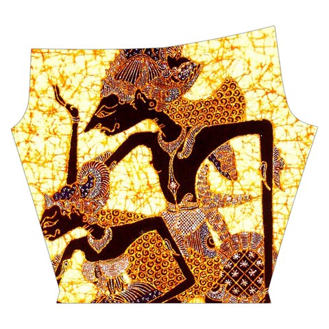 Wayang Yoga Cropped Leggings from ArtsNow.com Left