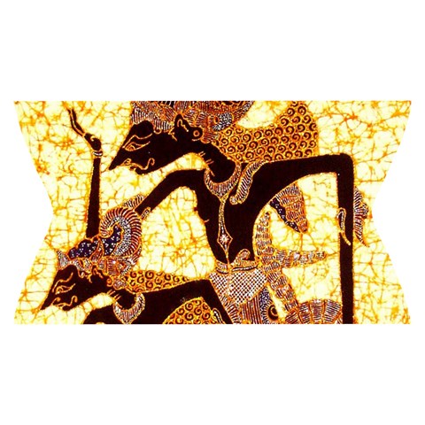 Wayang Yoga Cropped Leggings from ArtsNow.com Waistband Front