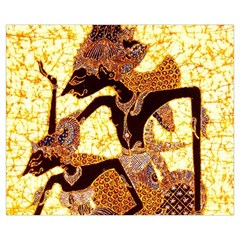 Wayang Medium Zipper Tote Bag from ArtsNow.com Back