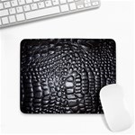 Black Alligator Leather Pattern Small Mousepad