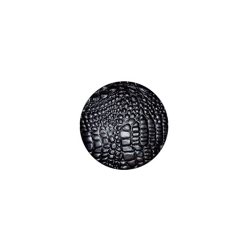 Black Alligator Leather Pattern 1  Mini Magnet from ArtsNow.com Front