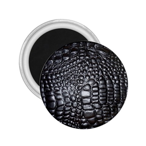 Black Alligator Leather Pattern 2.25  Magnet from ArtsNow.com Front