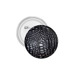 Black Alligator Leather Pattern 1.75  Button