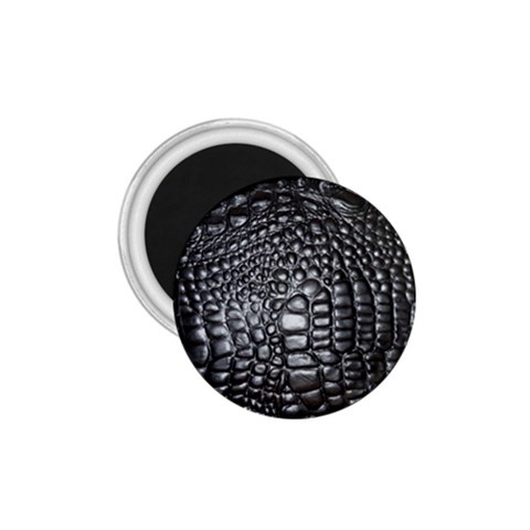 Black Alligator Leather Pattern 1.75  Magnet from ArtsNow.com Front