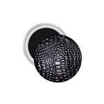 Black Alligator Leather Pattern 1.75  Magnet