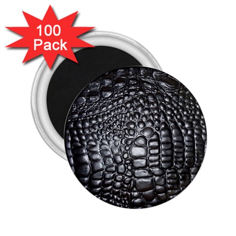 Black Alligator Leather Pattern 2.25  Magnet (100 pack)  from ArtsNow.com Front