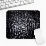 Black Alligator Leather Pattern Large Mousepad