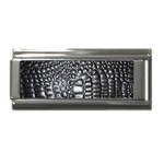 Black Alligator Leather Pattern Superlink Italian Charm (9mm)