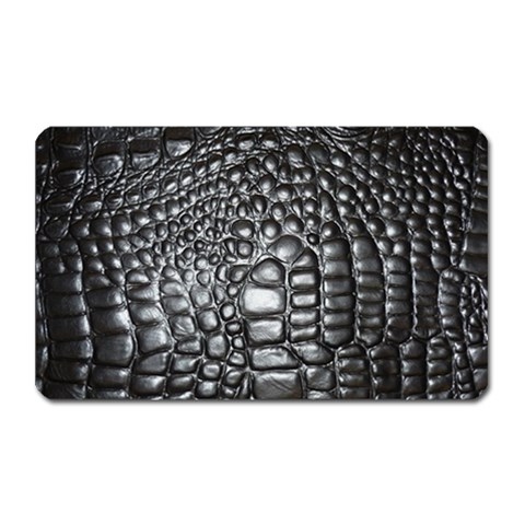 Black Alligator Leather Pattern Magnet (Rectangular) from ArtsNow.com Front