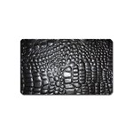 Black Alligator Leather Pattern Magnet (Name Card)