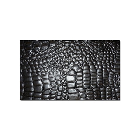 Black Alligator Leather Pattern Sticker Rectangular (10 pack) from ArtsNow.com Front