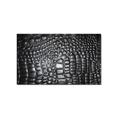 Black Alligator Leather Pattern Sticker Rectangular (100 pack) from ArtsNow.com Front
