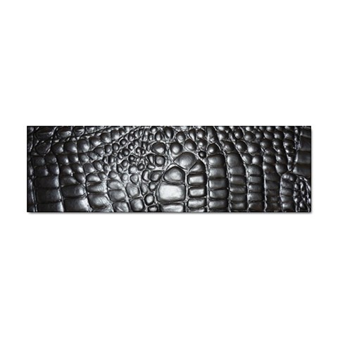 Black Alligator Leather Pattern Sticker Bumper (10 pack) from ArtsNow.com Front