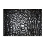 Black Alligator Leather Pattern Sticker A4 (10 pack)