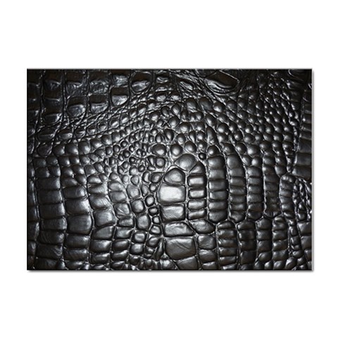 Black Alligator Leather Pattern Sticker A4 (100 pack) from ArtsNow.com Front