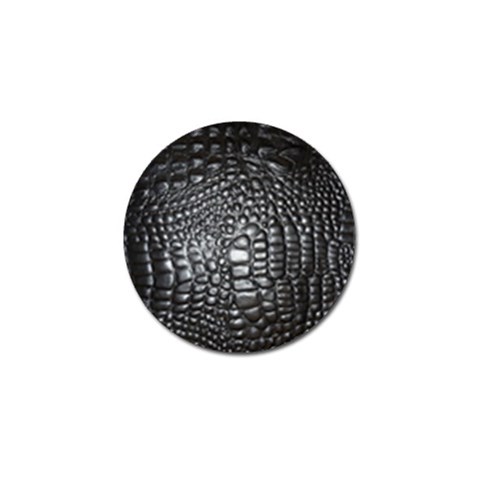 Black Alligator Leather Pattern Golf Ball Marker (4 pack) from ArtsNow.com Front