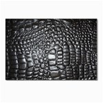Black Alligator Leather Pattern Postcard 4 x 6  (Pkg of 10)