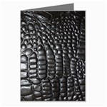 Black Alligator Leather Pattern Greeting Card
