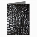 Black Alligator Leather Pattern Greeting Cards (Pkg of 8)