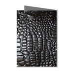 Black Alligator Leather Pattern Mini Greeting Cards (Pkg of 8)