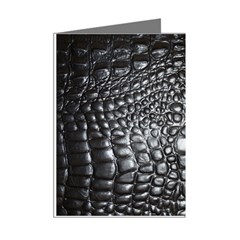 Black Alligator Leather Pattern Mini Greeting Cards (Pkg of 8) from ArtsNow.com Right