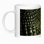 Black Alligator Leather Pattern Night Luminous Mug