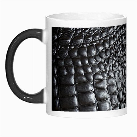 Black Alligator Leather Pattern Morph Mug from ArtsNow.com Left