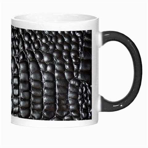 Black Alligator Leather Pattern Morph Mug from ArtsNow.com Right