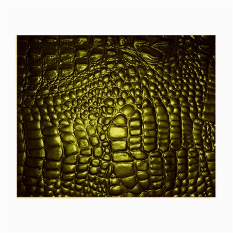 Black Alligator Leather Pattern Small Glasses Cloth from ArtsNow.com Front