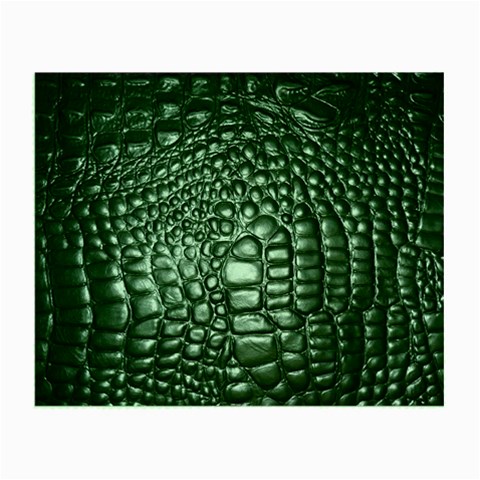Black Alligator Leather Pattern Small Glasses Cloth from ArtsNow.com Front