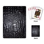 Black Alligator Leather Pattern Playing Cards Single Design