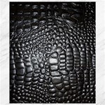 Black Alligator Leather Pattern Canvas 8  x 10 