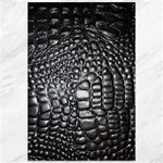 Black Alligator Leather Pattern Canvas 12  x 18 