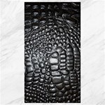 Black Alligator Leather Pattern Canvas 40  x 72 
