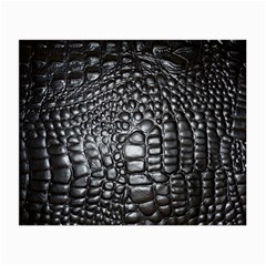 Black Alligator Leather Pattern Small Glasses Cloth (2 Sides) from ArtsNow.com Back
