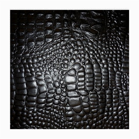Black Alligator Leather Pattern Medium Glasses Cloth from ArtsNow.com Front