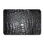 Black Alligator Leather Pattern Small Doormat