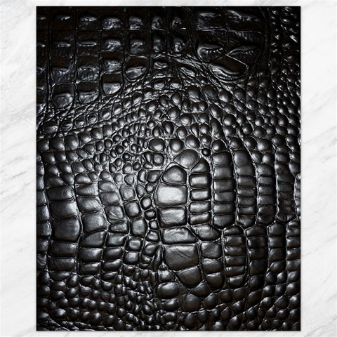 Black Alligator Leather Pattern Canvas 11  x 14  from ArtsNow.com 10.95 x13.48  Canvas - 1