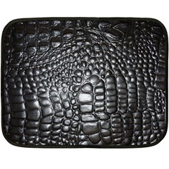 Black Alligator Leather Pattern Double Sided Fleece Blanket (Mini) from ArtsNow.com 35 x27  Blanket Front