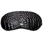 Black Alligator Leather Pattern Sleeping Mask