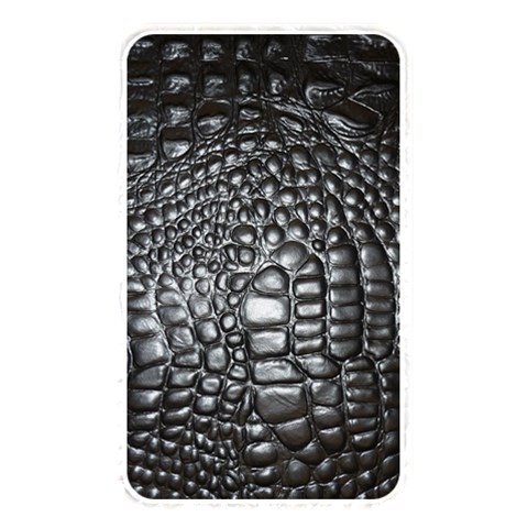 Black Alligator Leather Pattern Memory Card Reader (Rectangular) from ArtsNow.com Front