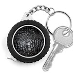 Black Alligator Leather Pattern Measuring Tape